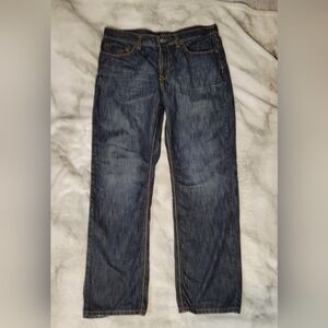 Helix Men's Straight Jeans - Dark Blue